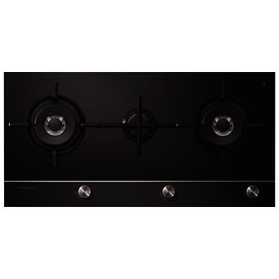 Fisher & Paykel CG903DNGGB1 Gas Hob, Black Glass